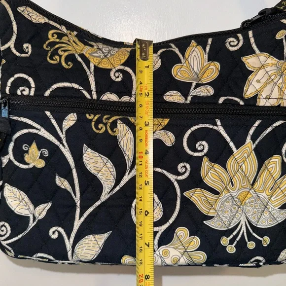 Vera Bradley Handbag Yellow Bird Print 11” Shoulder Bag Purse Crossbody - Picture 6 of 10
